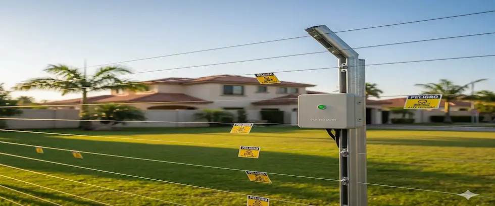 Cerco eléctrico de alto voltaje